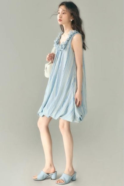 U-Neck Embroidered Dress