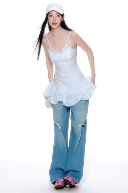 Summer Plaid Halter Top