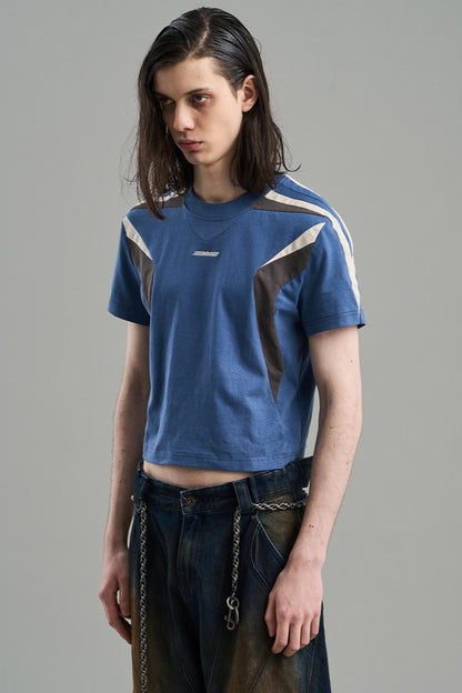 Embroidered Colorblock Tee