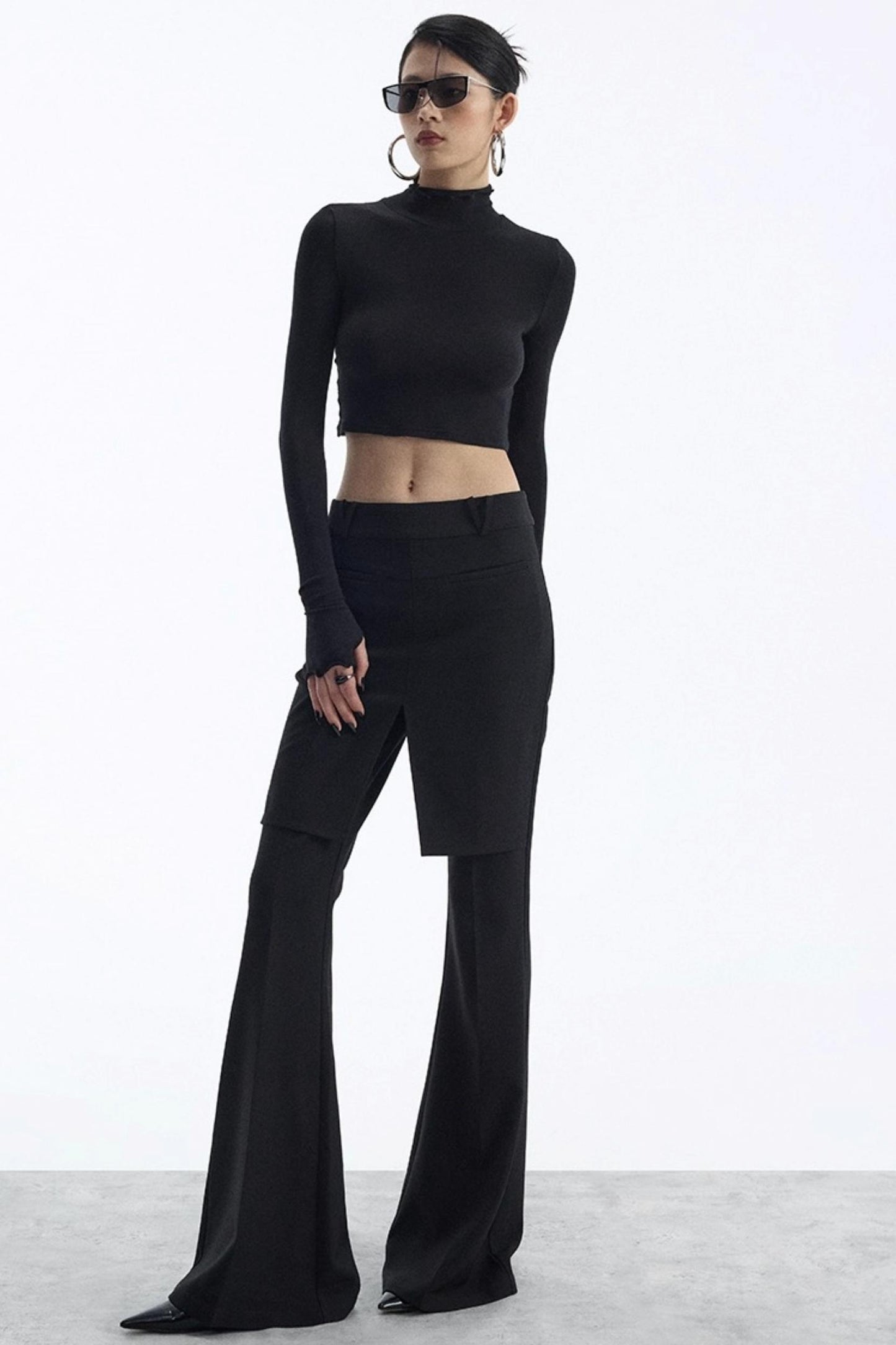 Winter Slim Black Trousers