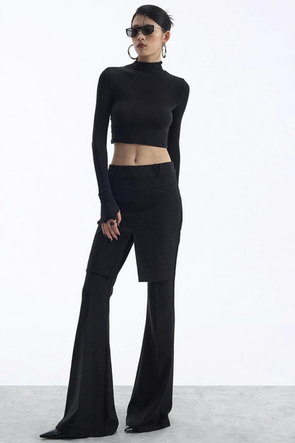 Winter Slim Black Trousers