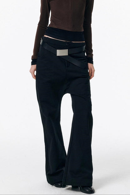 Micro-Flared Walking Pants