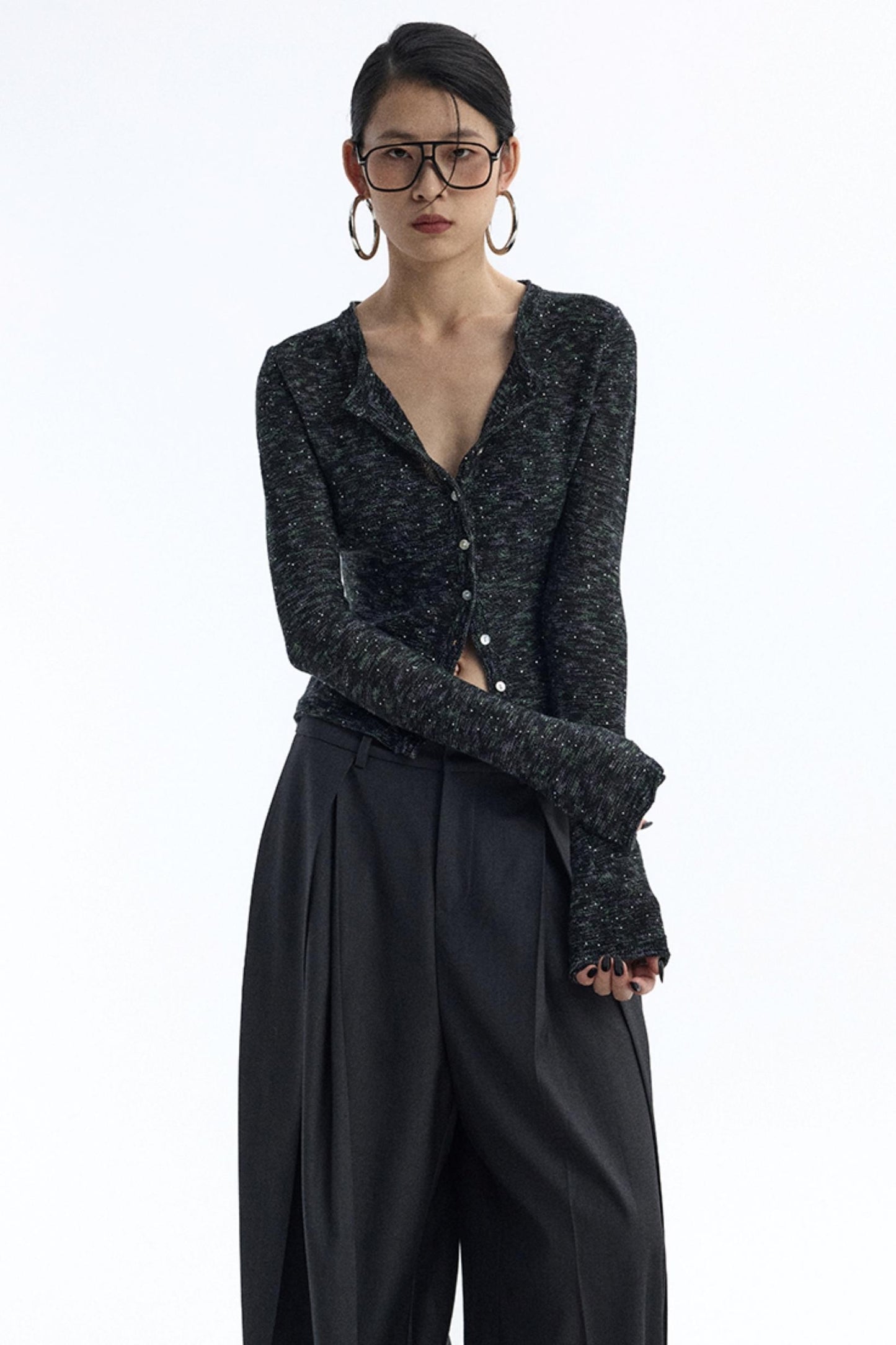 Glitter Sequin Knitted Top