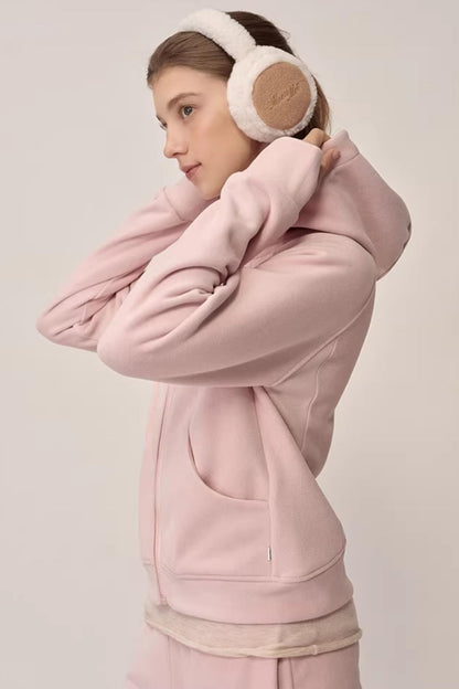 Double-Sided Fleece Hooded Jacket Set-Up