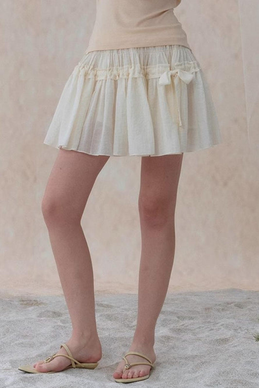 Sweet Bow A-line Mini Skirt