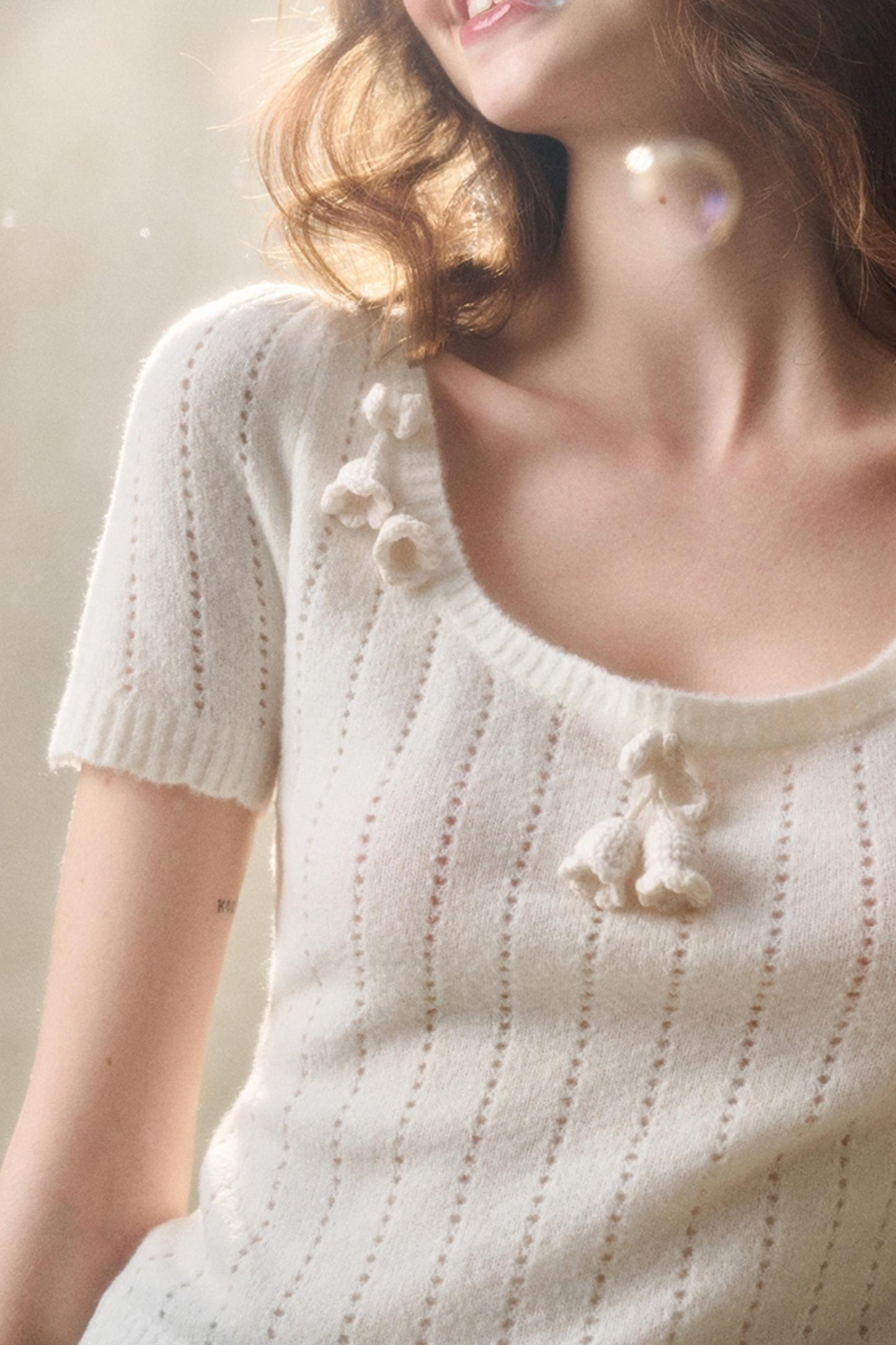 Handmade Floral Cropped Top