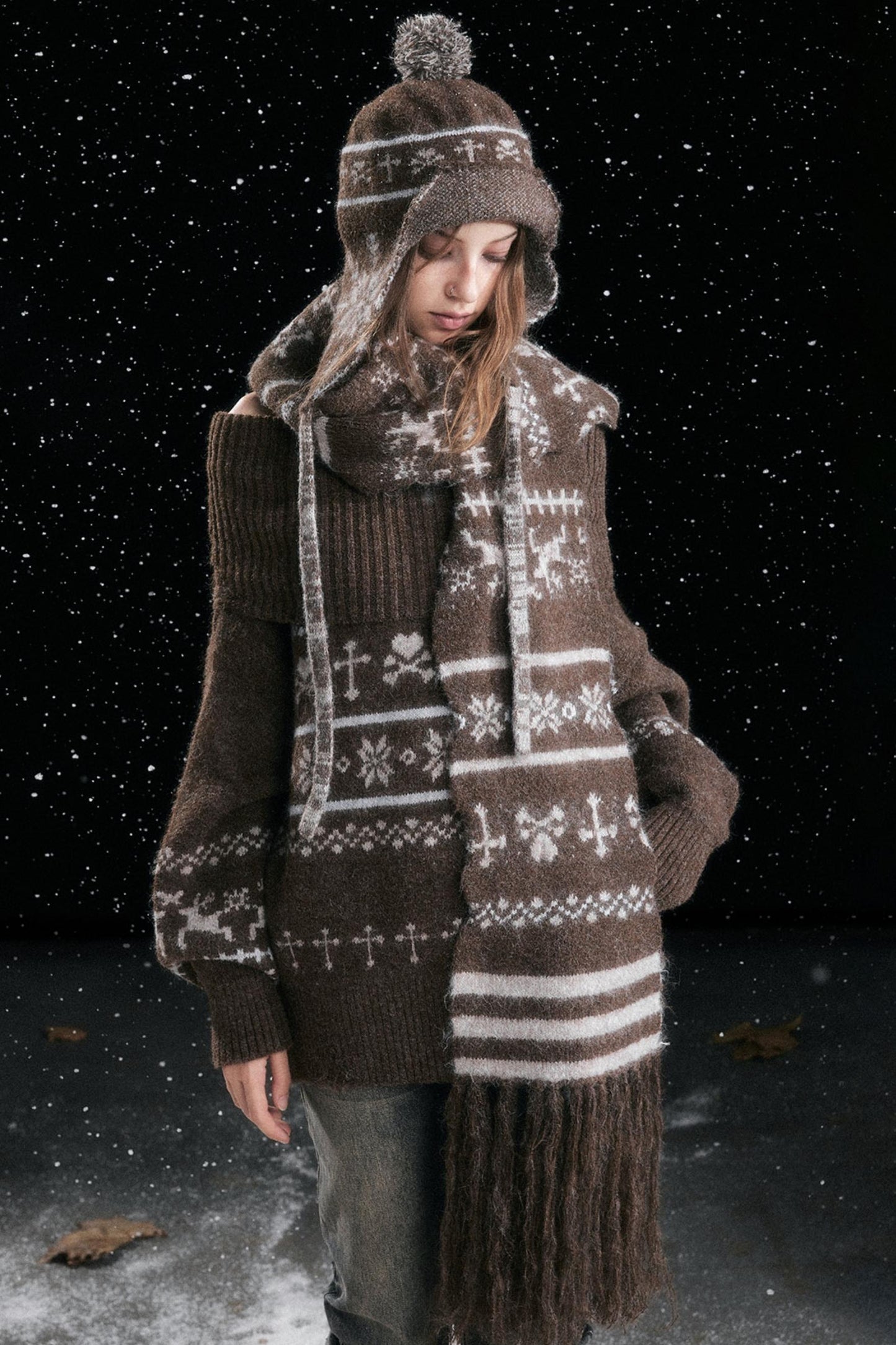 Fair Isle Vintage Sweater Top