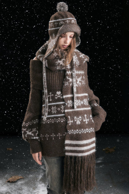 Fair Isle Vintage Sweater Top