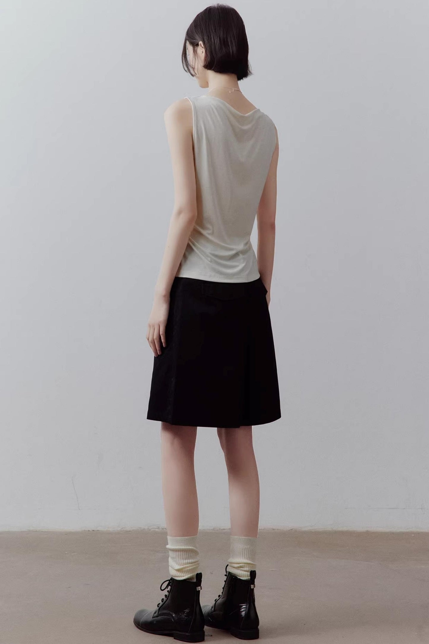 Draped Off-Shoulder Slimming Top