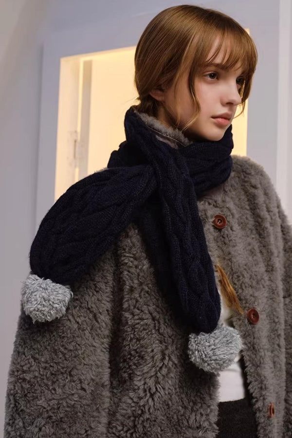 Dual-Tone Merino Wool Scarf