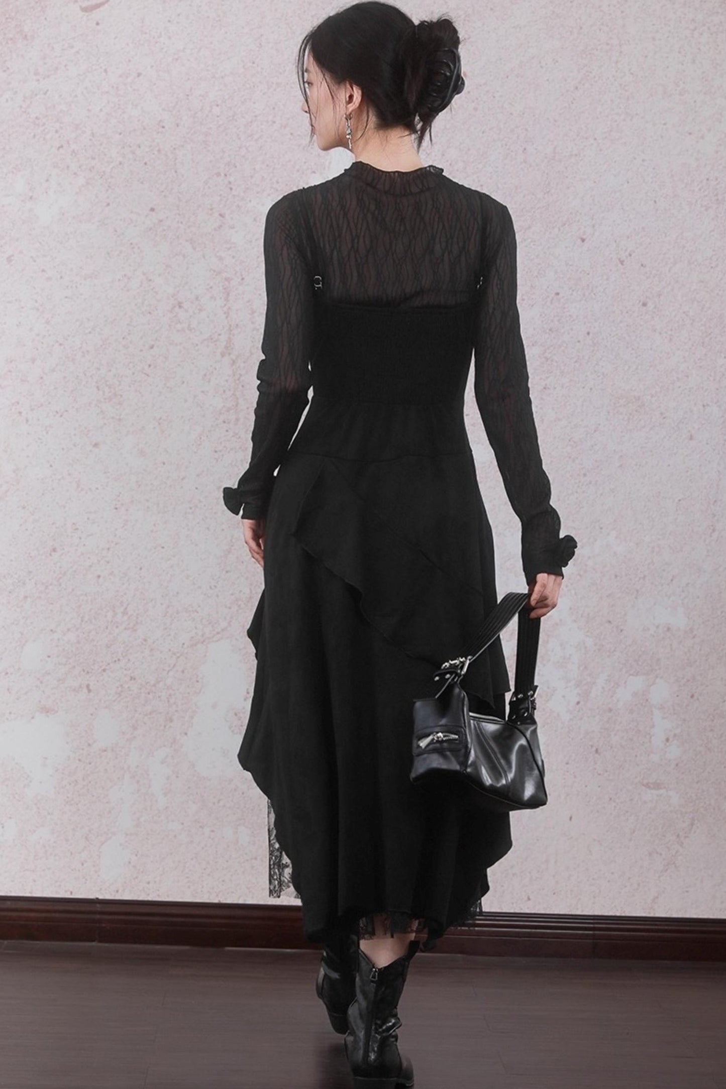 Layered Lace Spliced Sundress