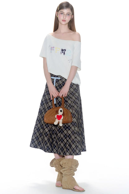 Embroidered College Tee