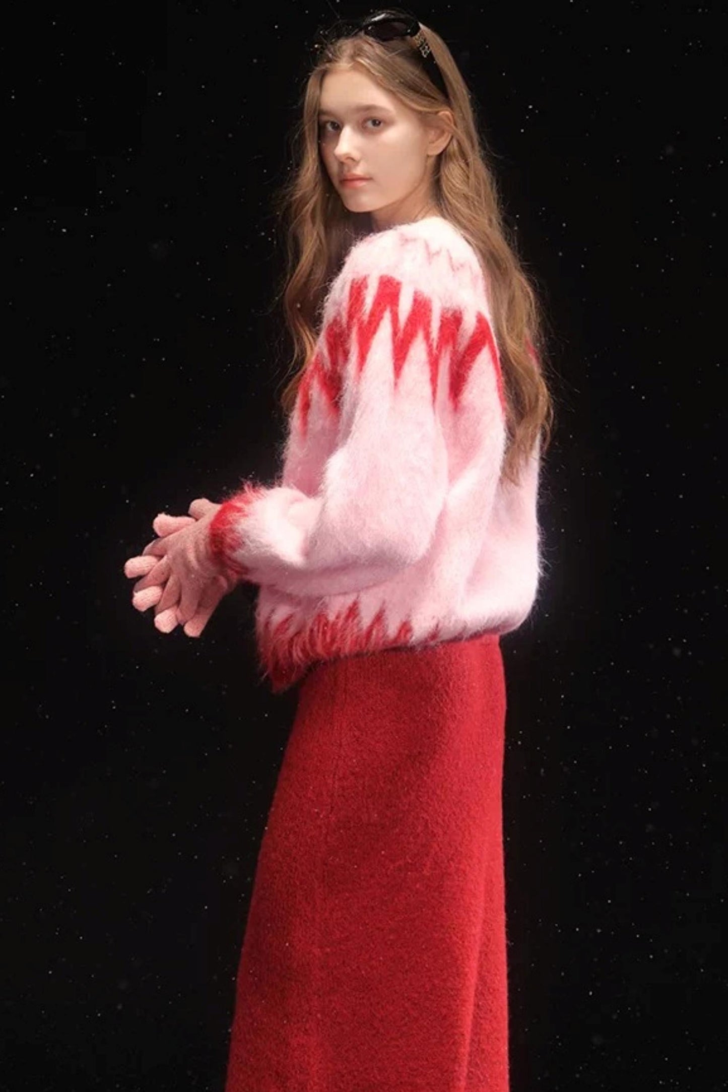 Brushed Alpaca Fair Isle Sweater