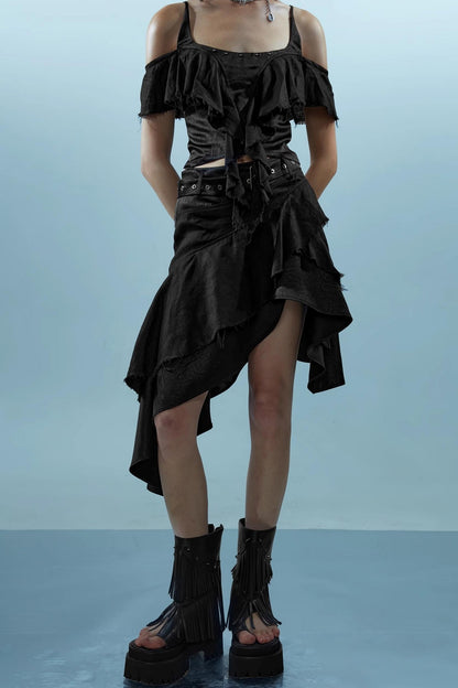 Spectacular Linen Skirt Set-Up