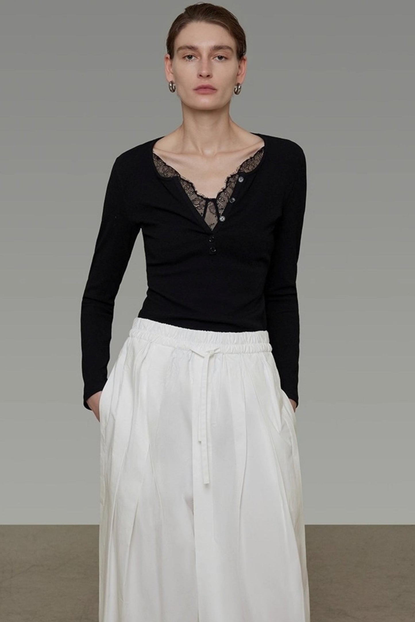 High-End Minimalist Slim Knitwear