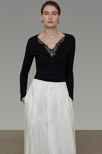 High-End Minimalist Slim Knitwear