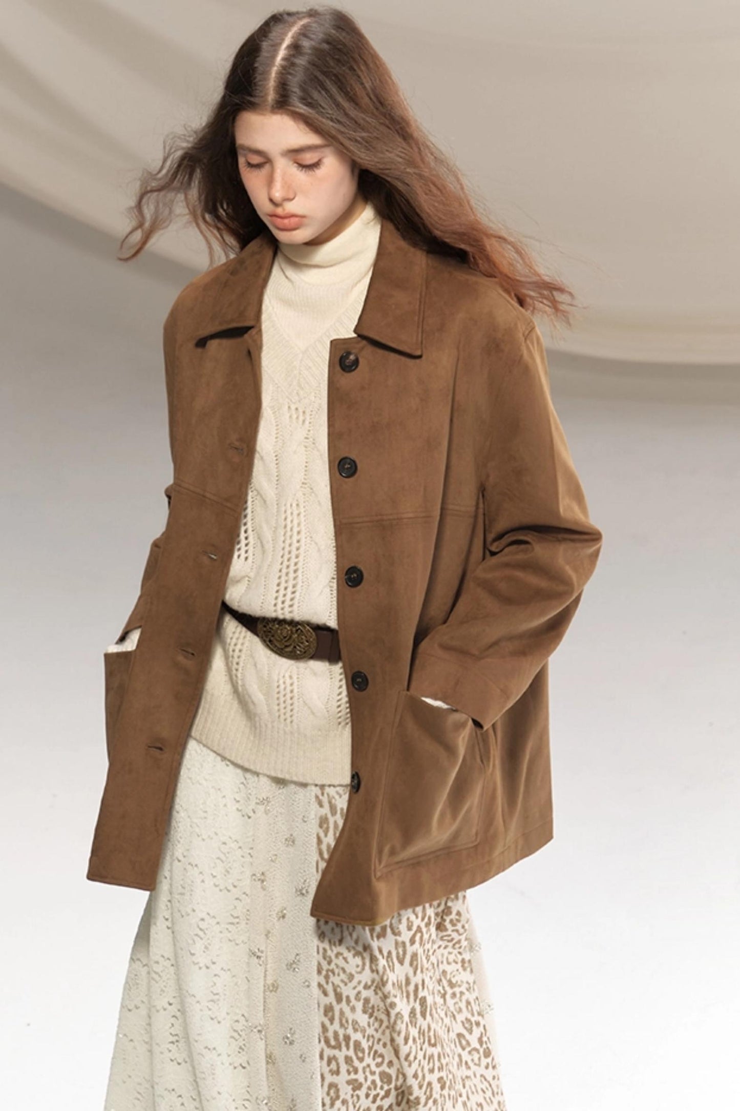 Raccoon Wool Crochet Sweater