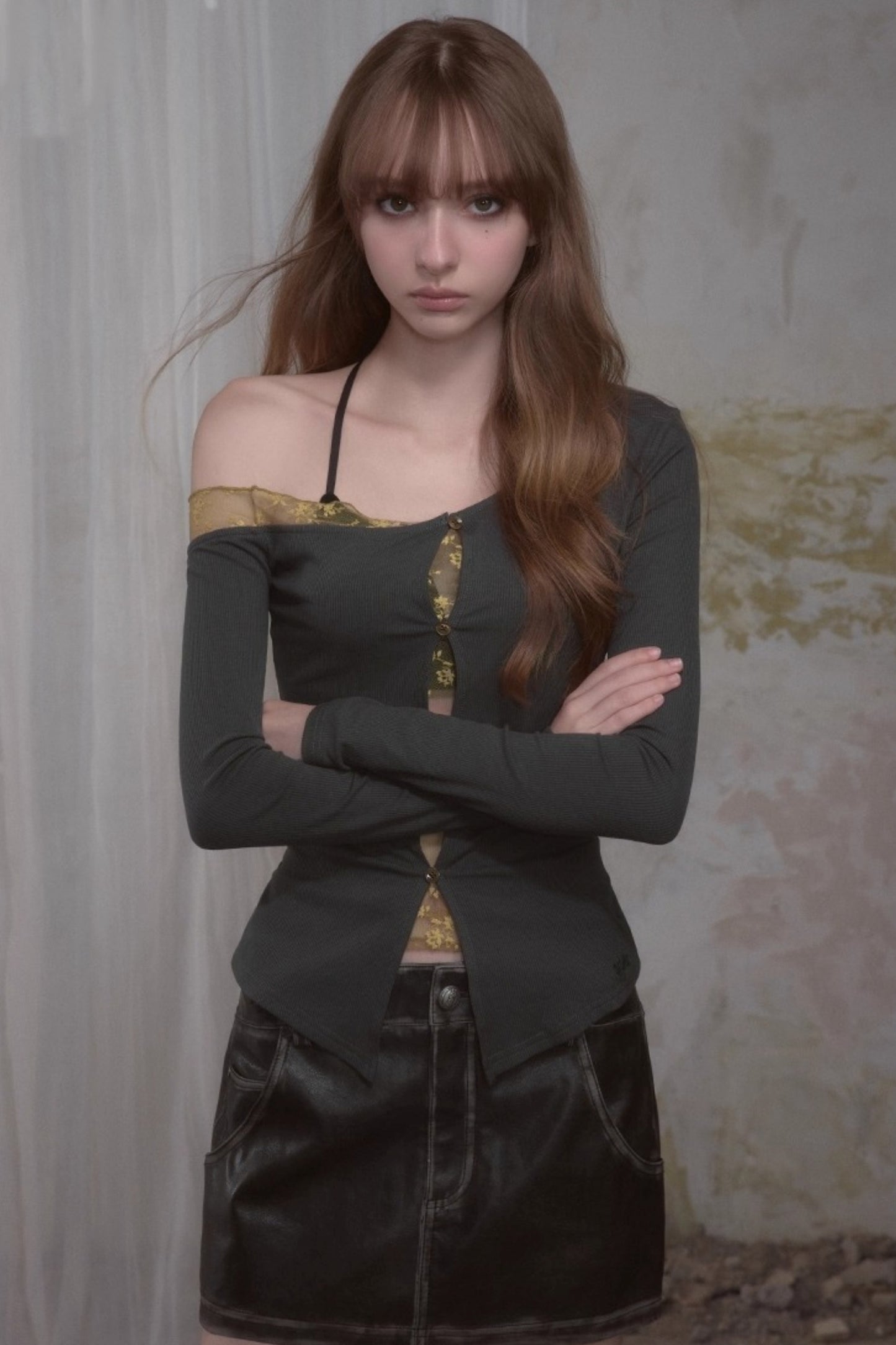 One-Sided Knitted T-Shirt