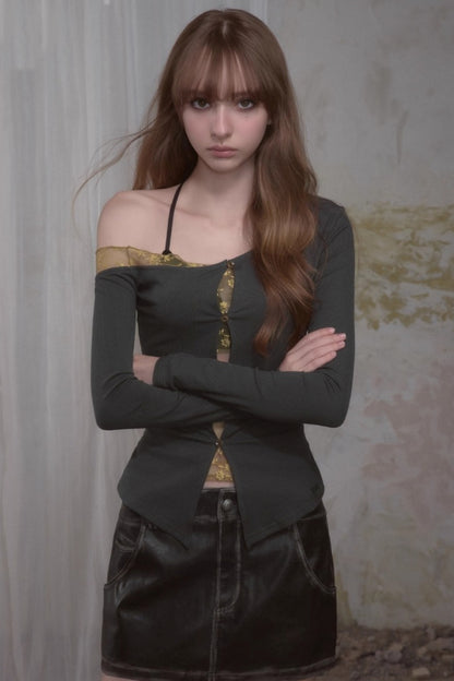 One-Sided Knitted T-Shirt