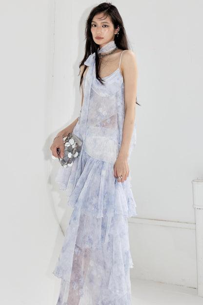 Aqua Halter Skirt Set-Up