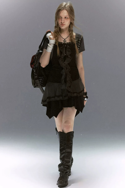 Napoleon Lace Ruffle Dress Set