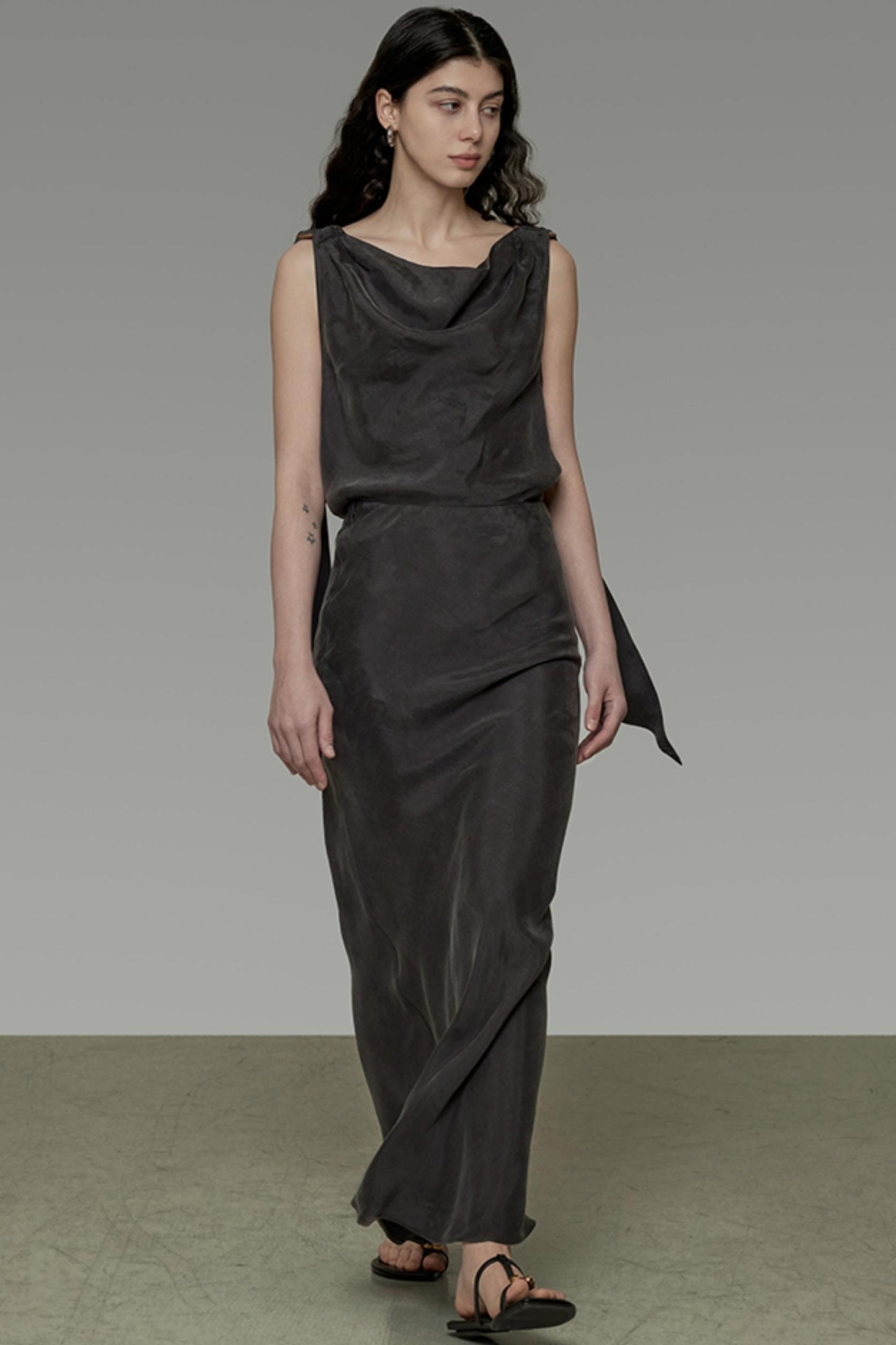 Summer Breeze Draped Two-Piece Set-Up