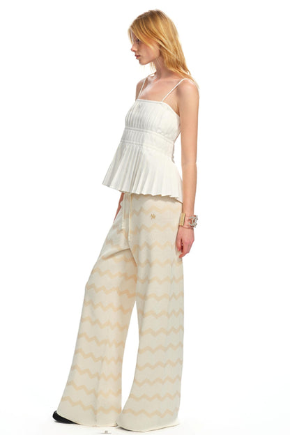 Pleated One-Shoulder Camisole