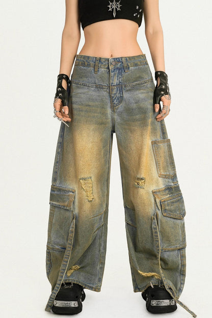 Wandering Retro Cargo Jeans