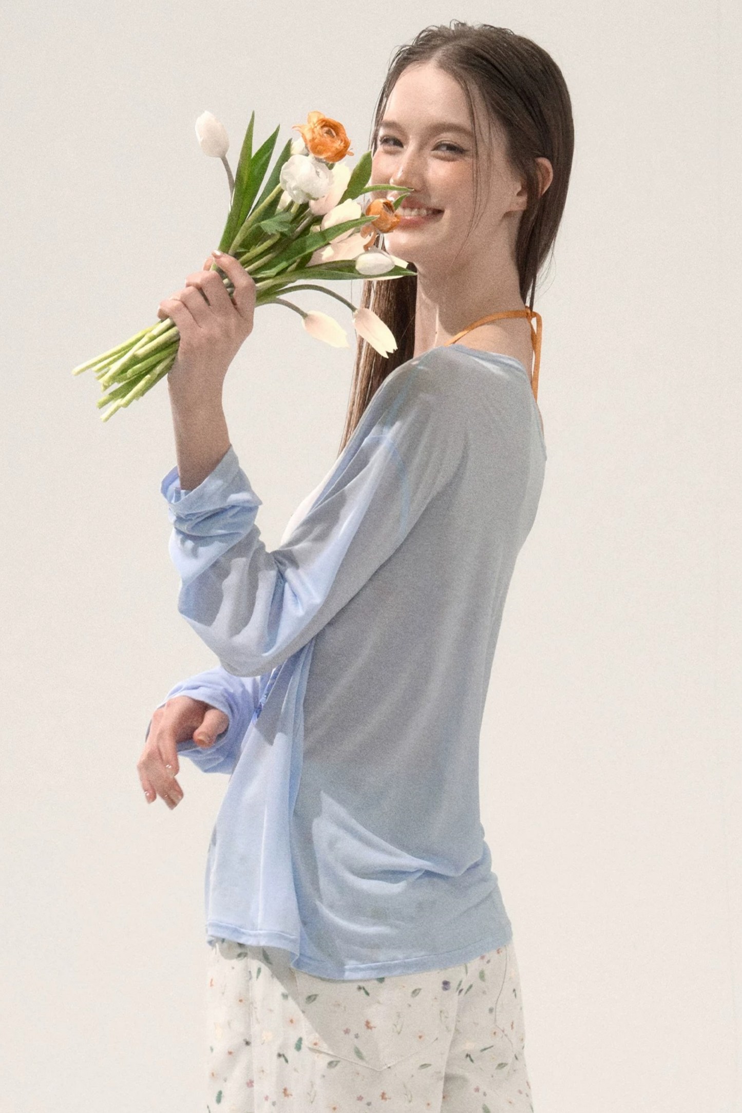 Asymmetrical Printed T-Shirt