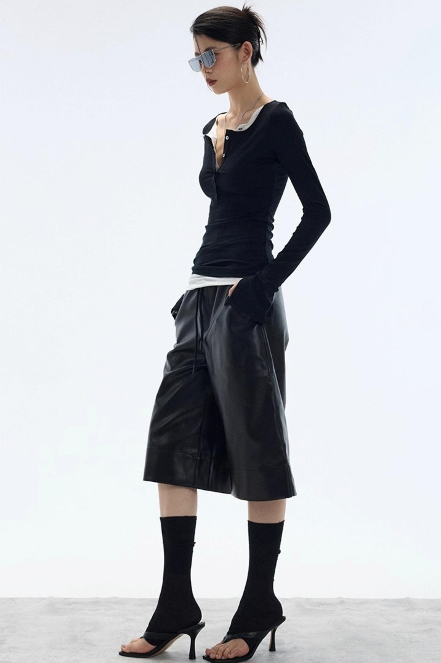 Autumn Leather Shorts