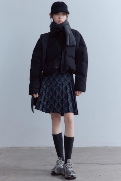 Versatile Scottish Plaid Pleated Skirt