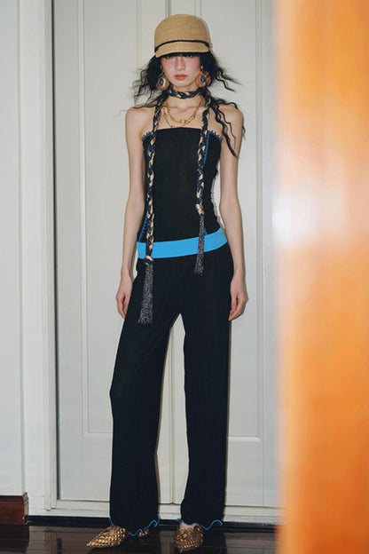 Silk Stripe Tank Top