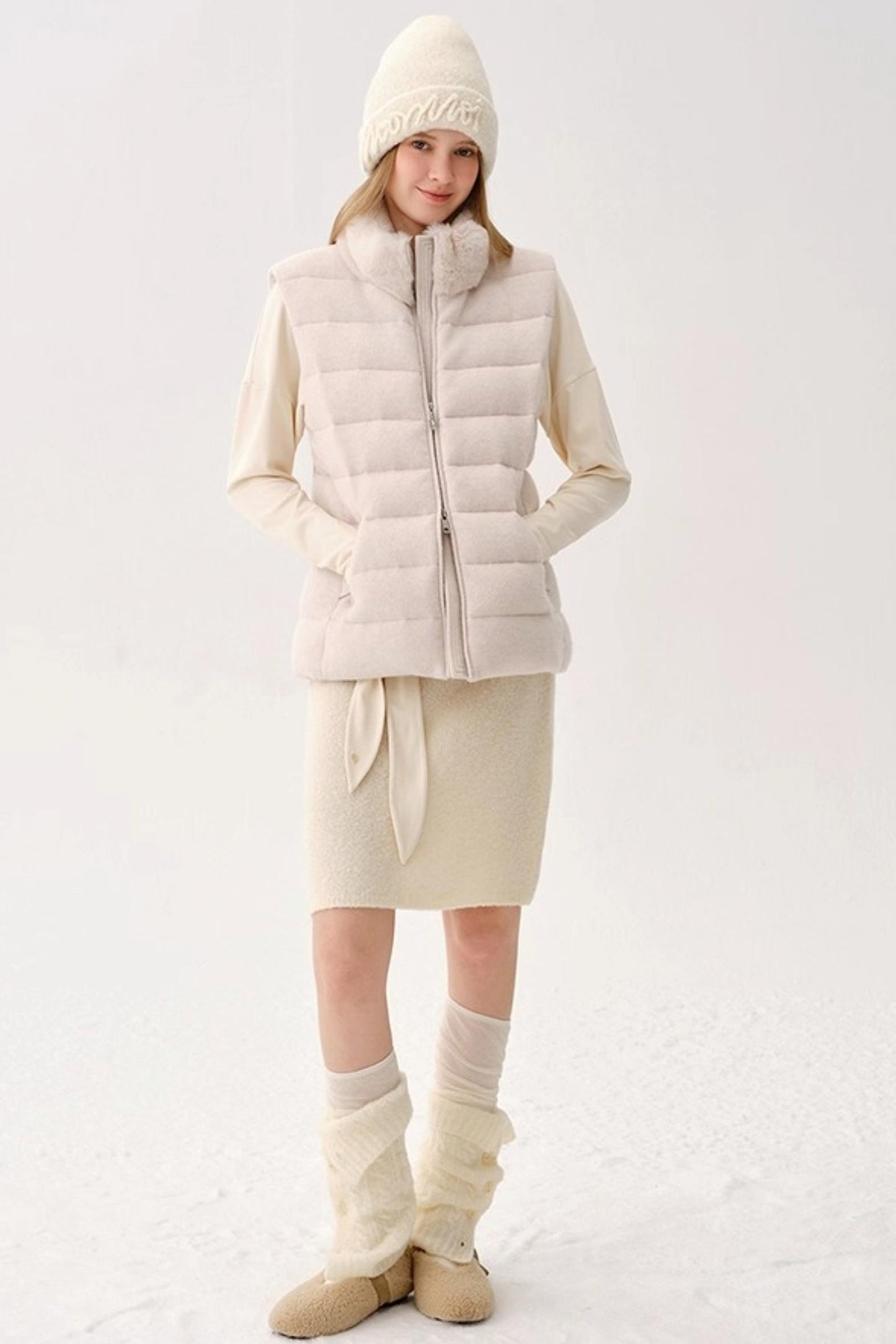 Retro Wool Knitted Cardigan Set-Up