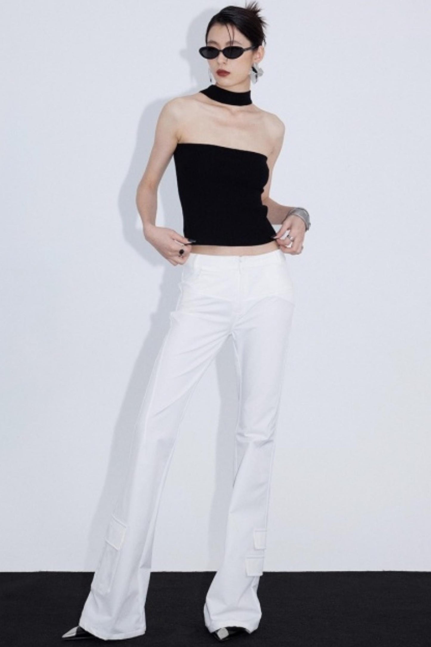 Reversible Green Halter Top