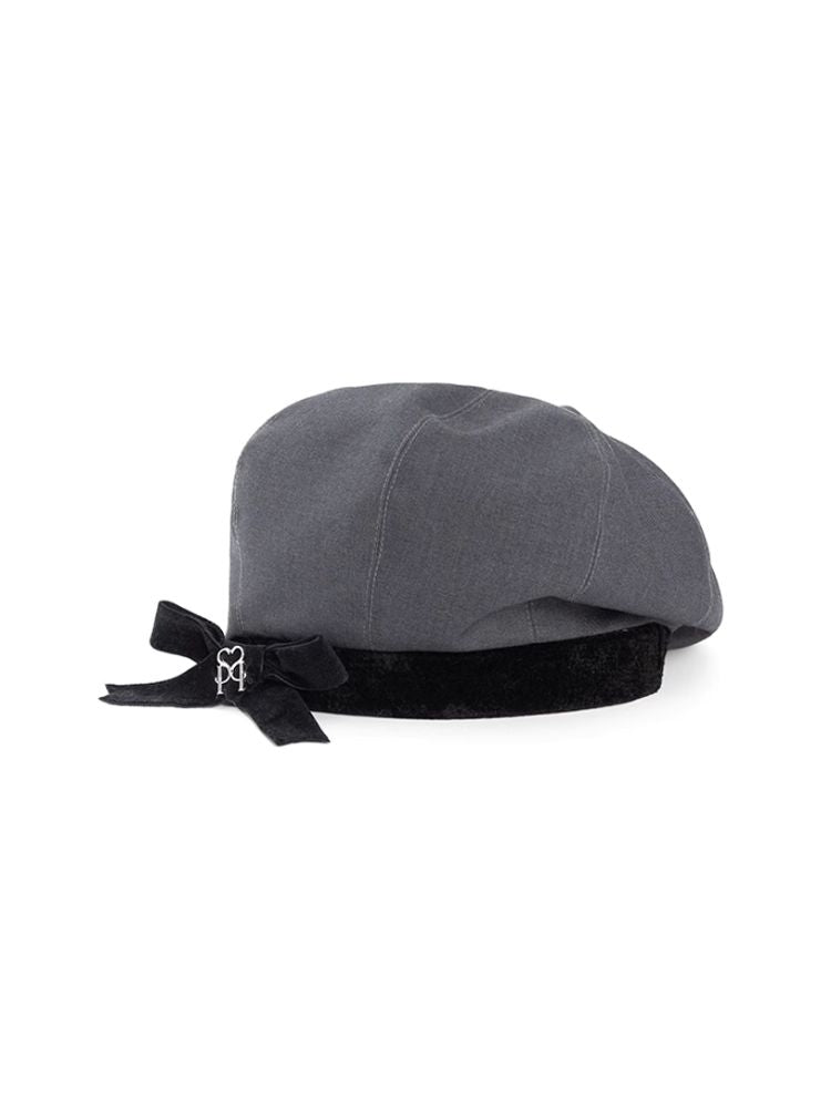 Bow Elastic Adjustable Beret