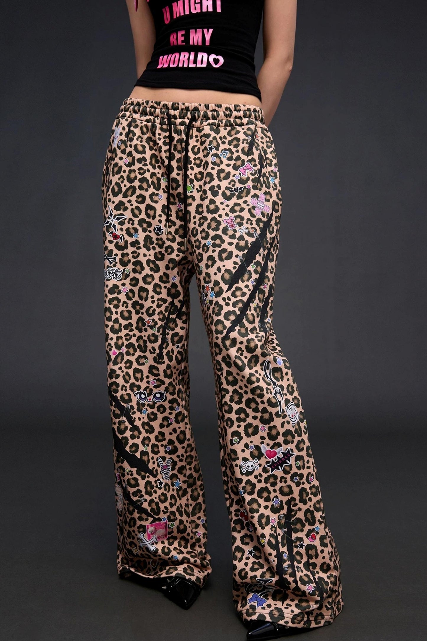 Sweatpants mit Leopardenmuster