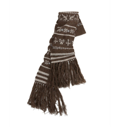 Fair Isle Wave Jacquard Scarf