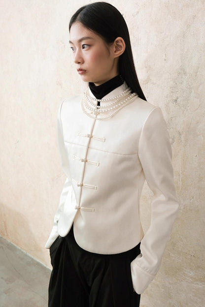 Modern Satin Winter Coat