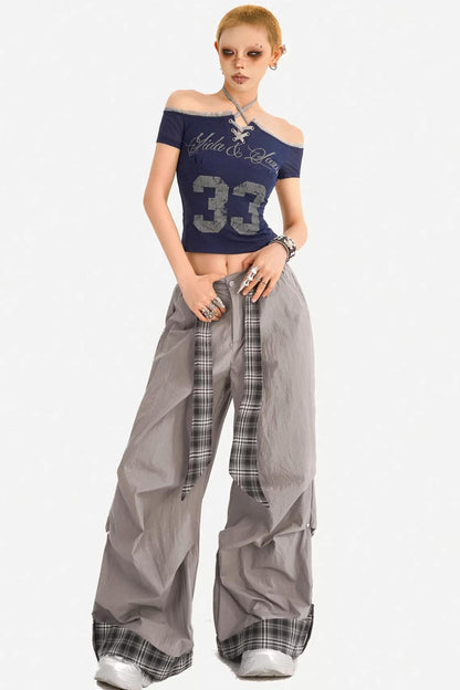 Off-Shoulder Halter T-Shirt