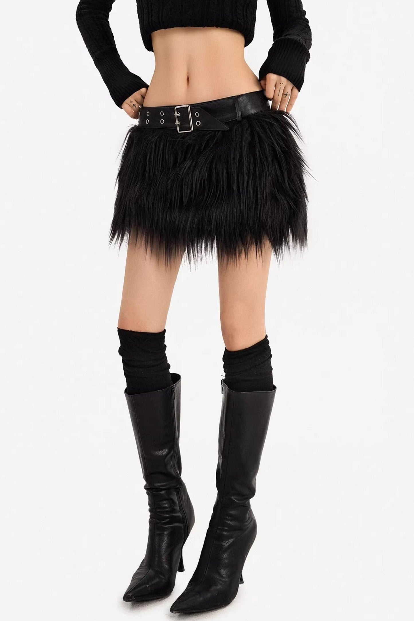 Romantic Gothic Plush Skirt