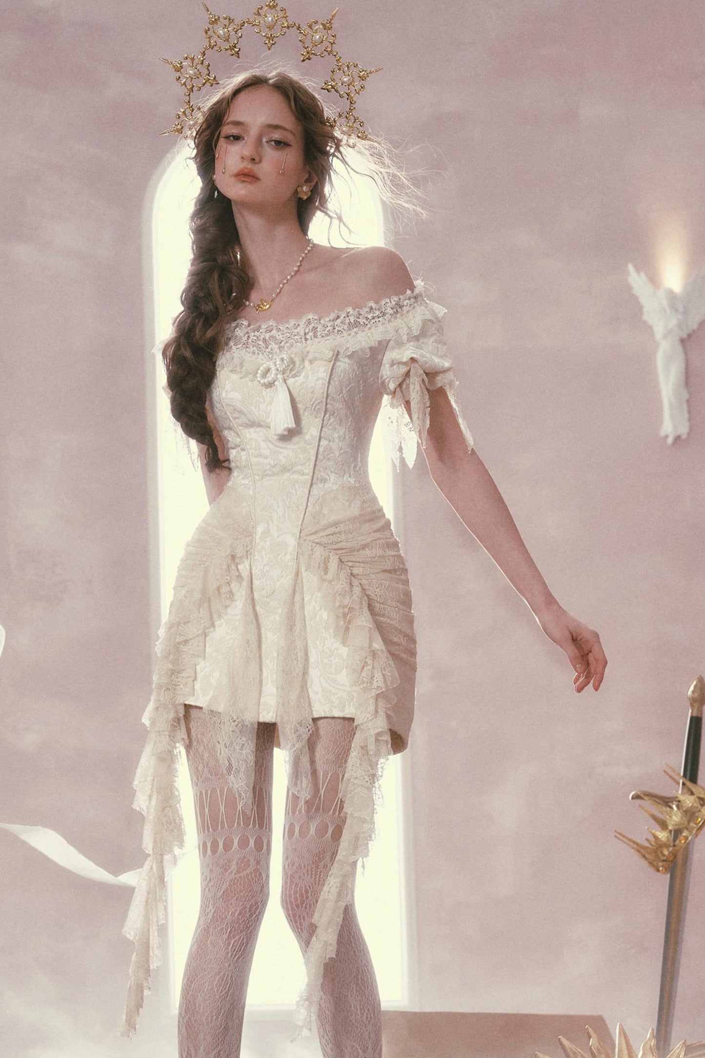 French Boned Lace Dress