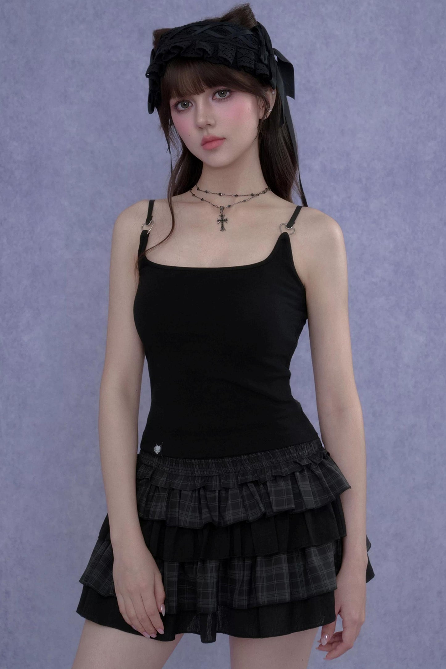 Dunkelherziges Camisole-Oberteil
