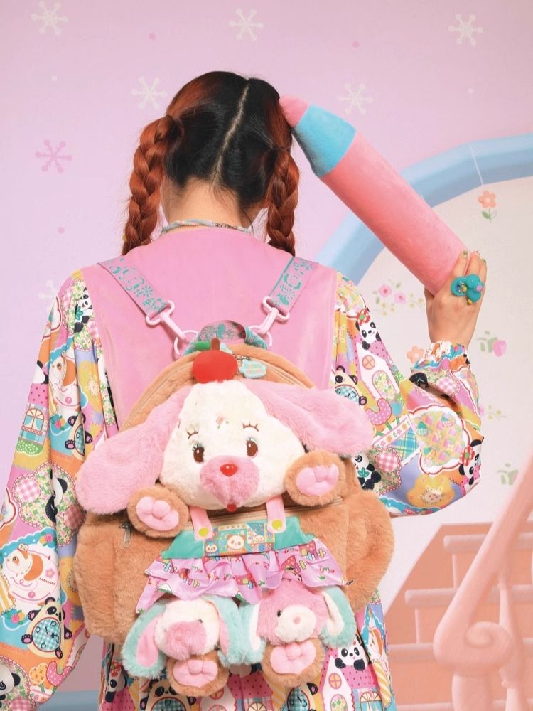 Plush Dog Schoolbag