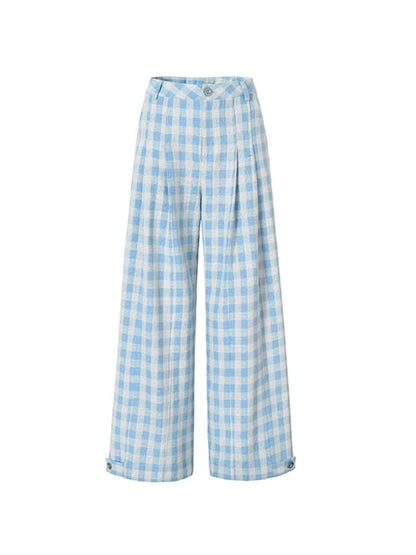 Clash Plaid Long Pants