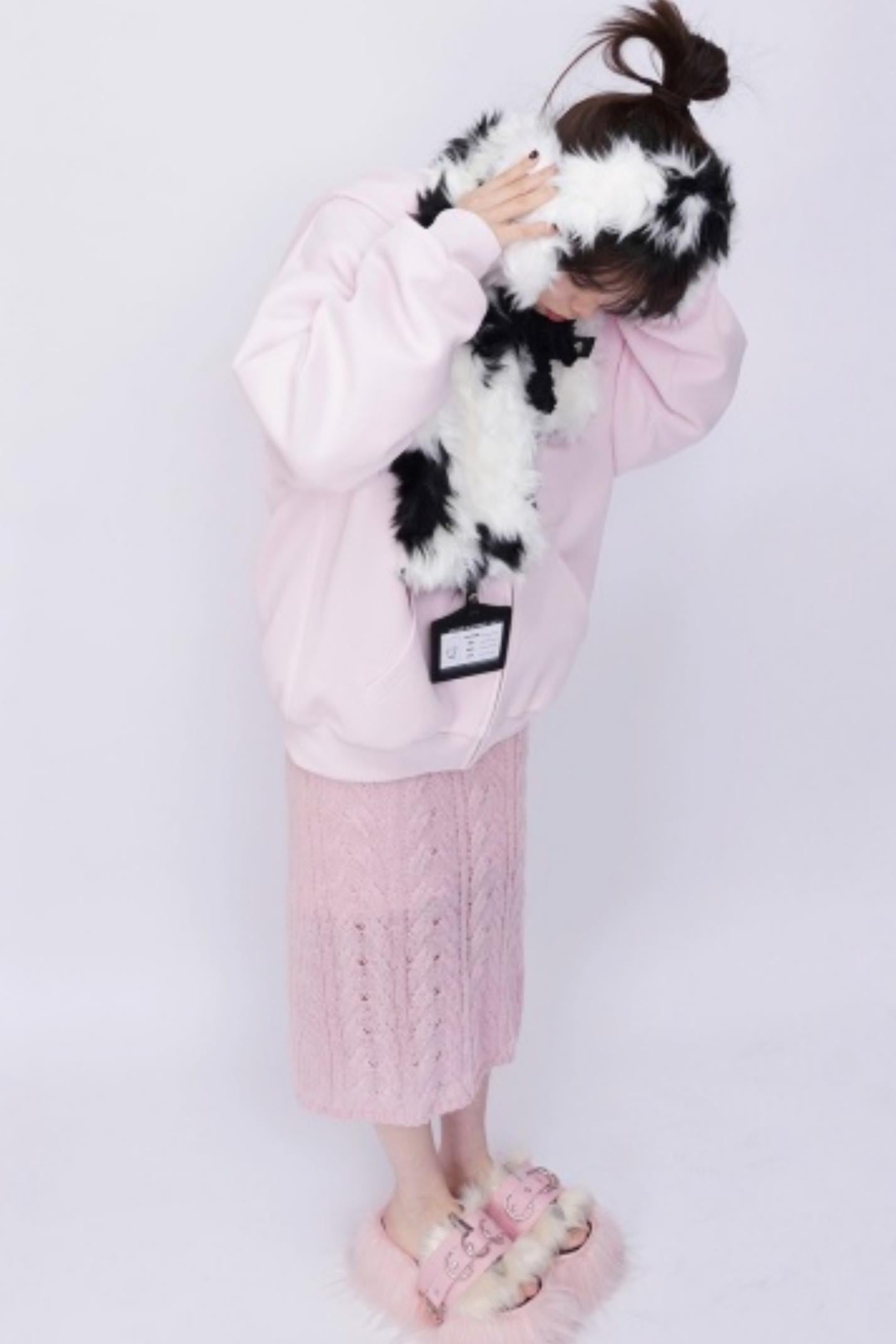 Rebirth Plush Patchwork Scarf