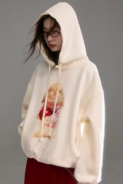 Apple Rabbit 후드 티셔츠