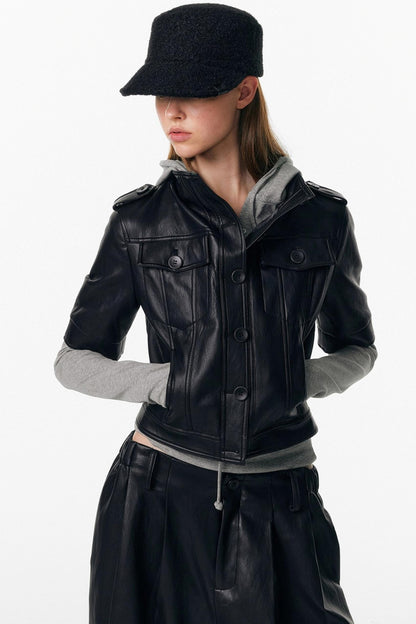 Drawstring Hooded Stretchy Top