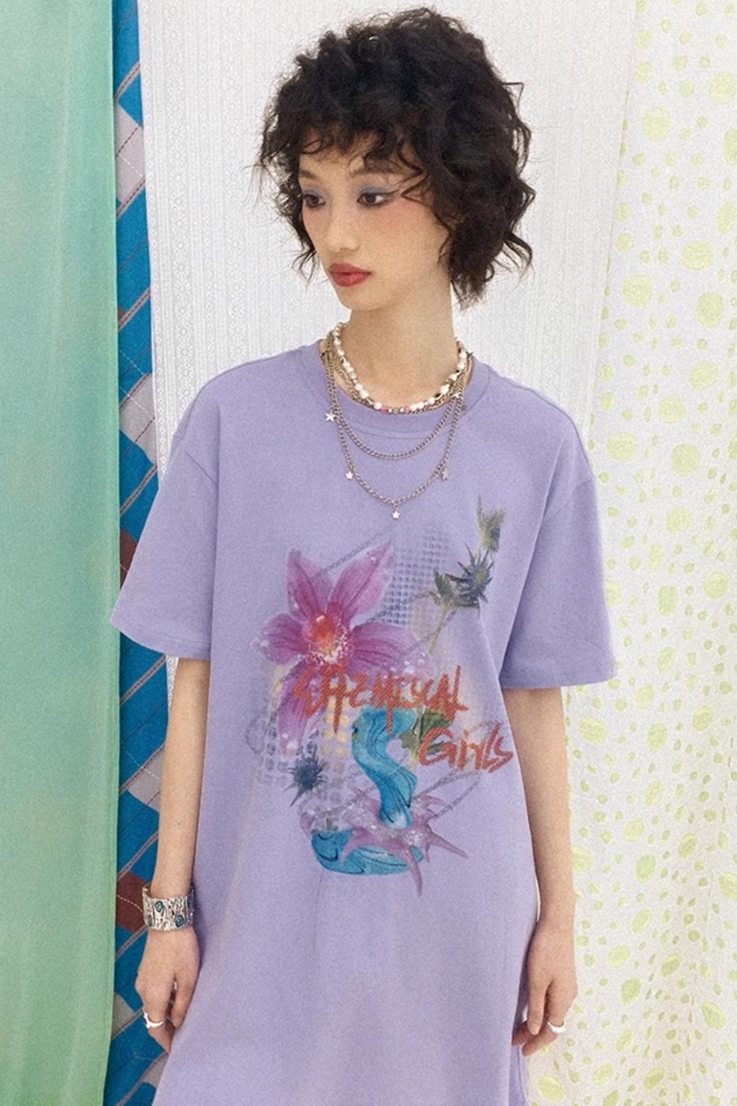 Flower Room T-Shirt Dress