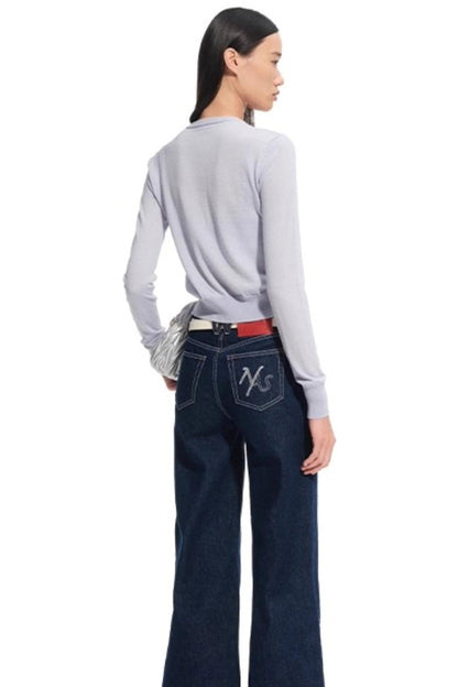 Rosemary Silk Wool Knit Cardigan