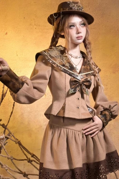Steampunk Woolen Suit Set-Up